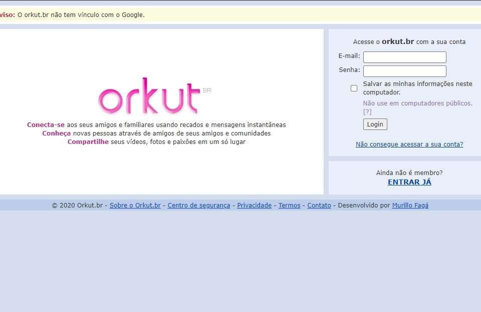 O Orkut voltou e já conta com milhares de membros no brasil