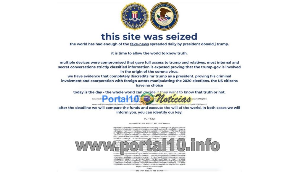 site trump hackeado Site da campanha de Donald Trump é hackeado