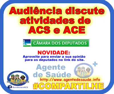 Audiência discute atividades de ACS e ACE