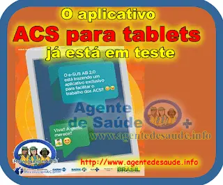 O aplicativo ACS para tablets já está em teste