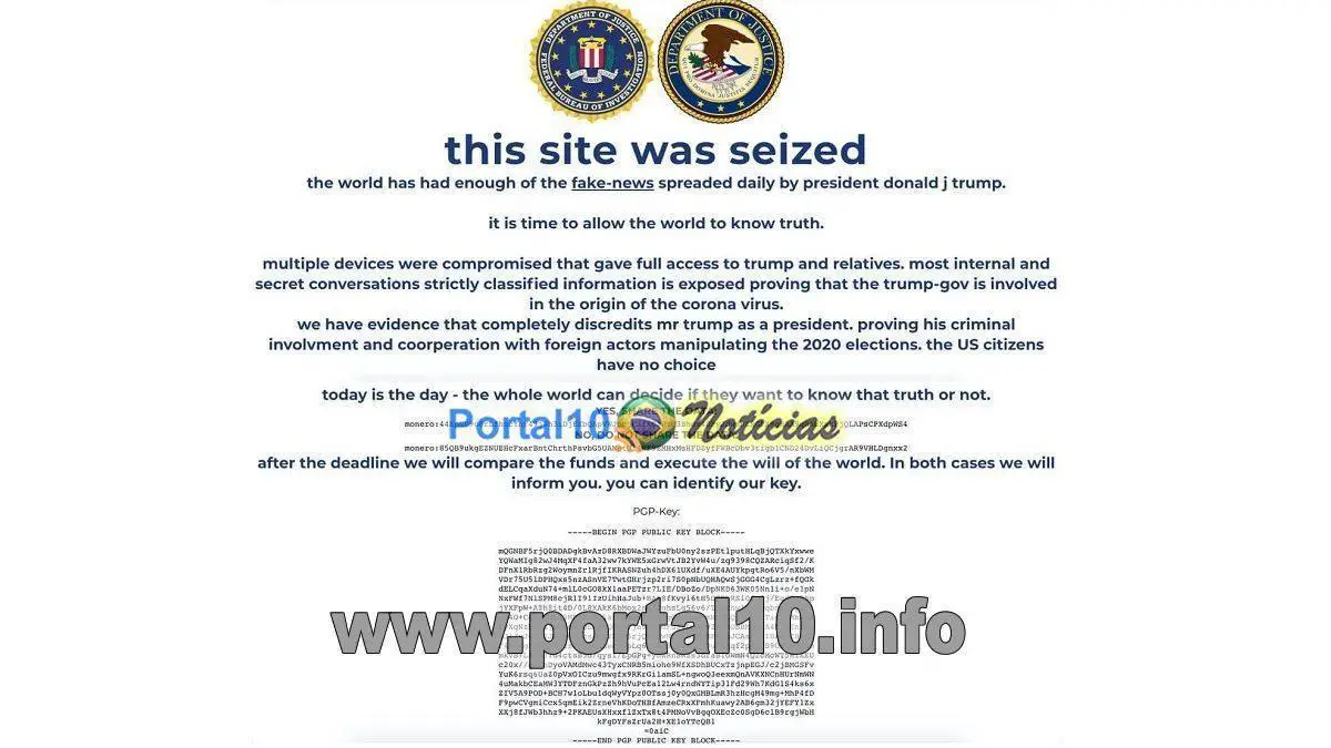 Site da campanha de Donald Trump é hackeado