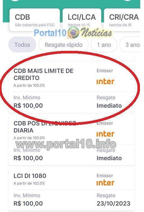 CBD + Limite: As Vantagens do Cartão de Crédito para negativados do Inter